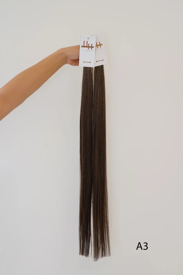 100% Human Hair Extension - Natural Brown